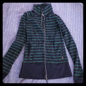 SOLD LULULEMON Blue and Green zip-up jacket Sz 8